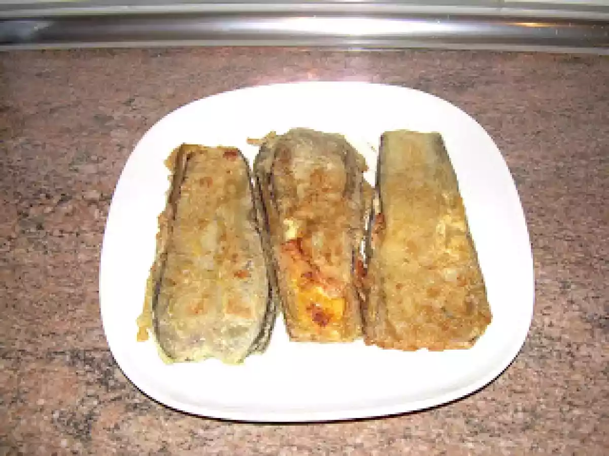 Berenjenas rellenas de queso y foie - foto 2