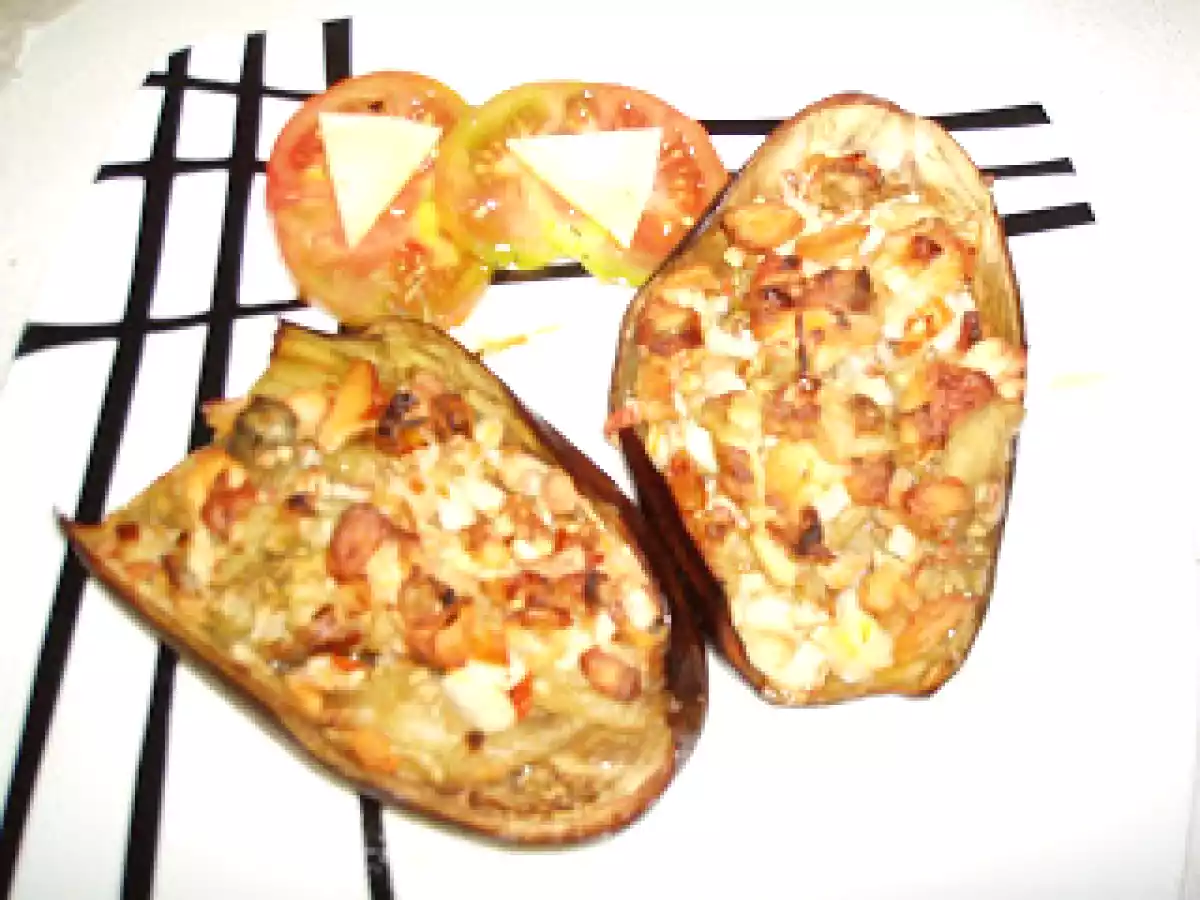 Berenjenas rellenas de salmón