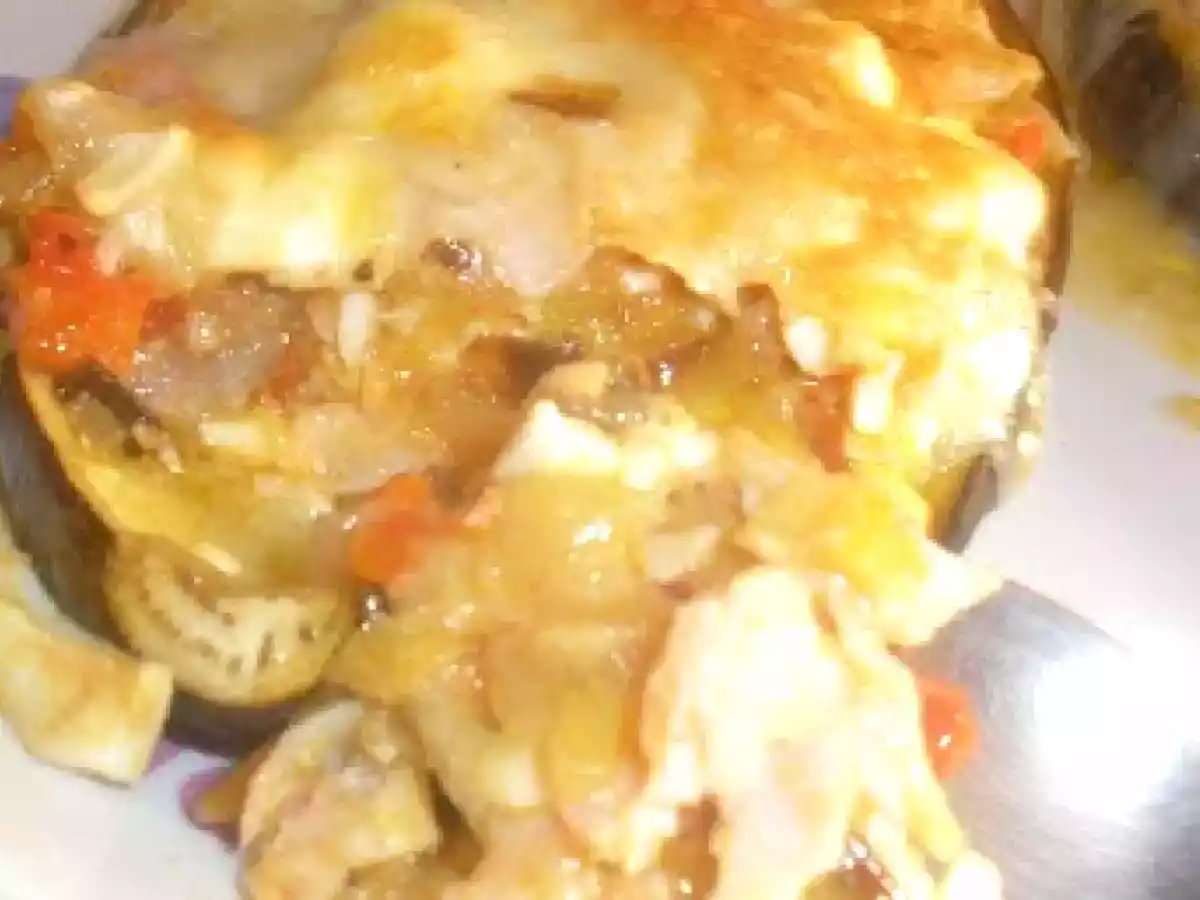 Berenjenas rellenas ligeras