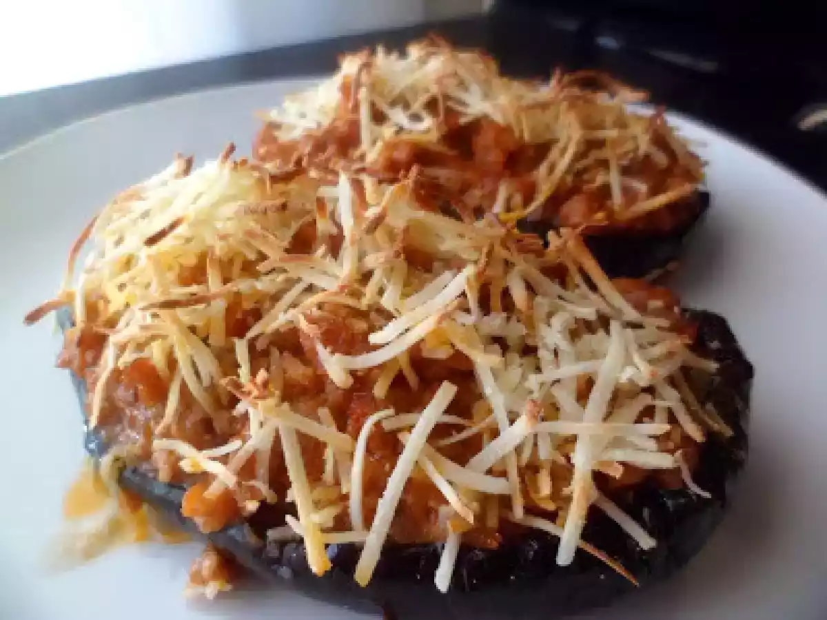 Berenjenas rellenas ligeras