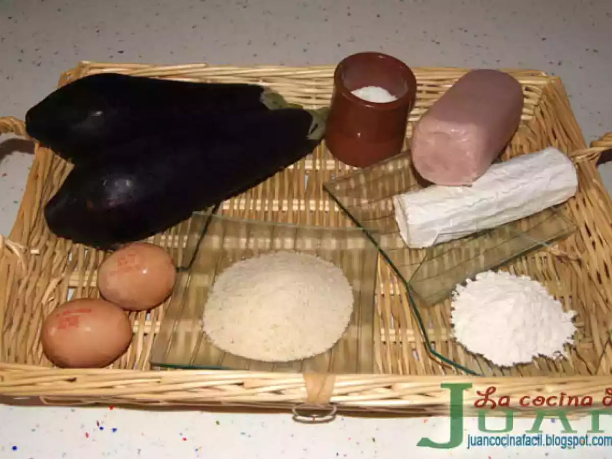 BERENJENAS RELLENAS Y REBOZADAS