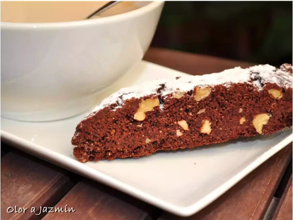 Biscotti de chocolate y nueces