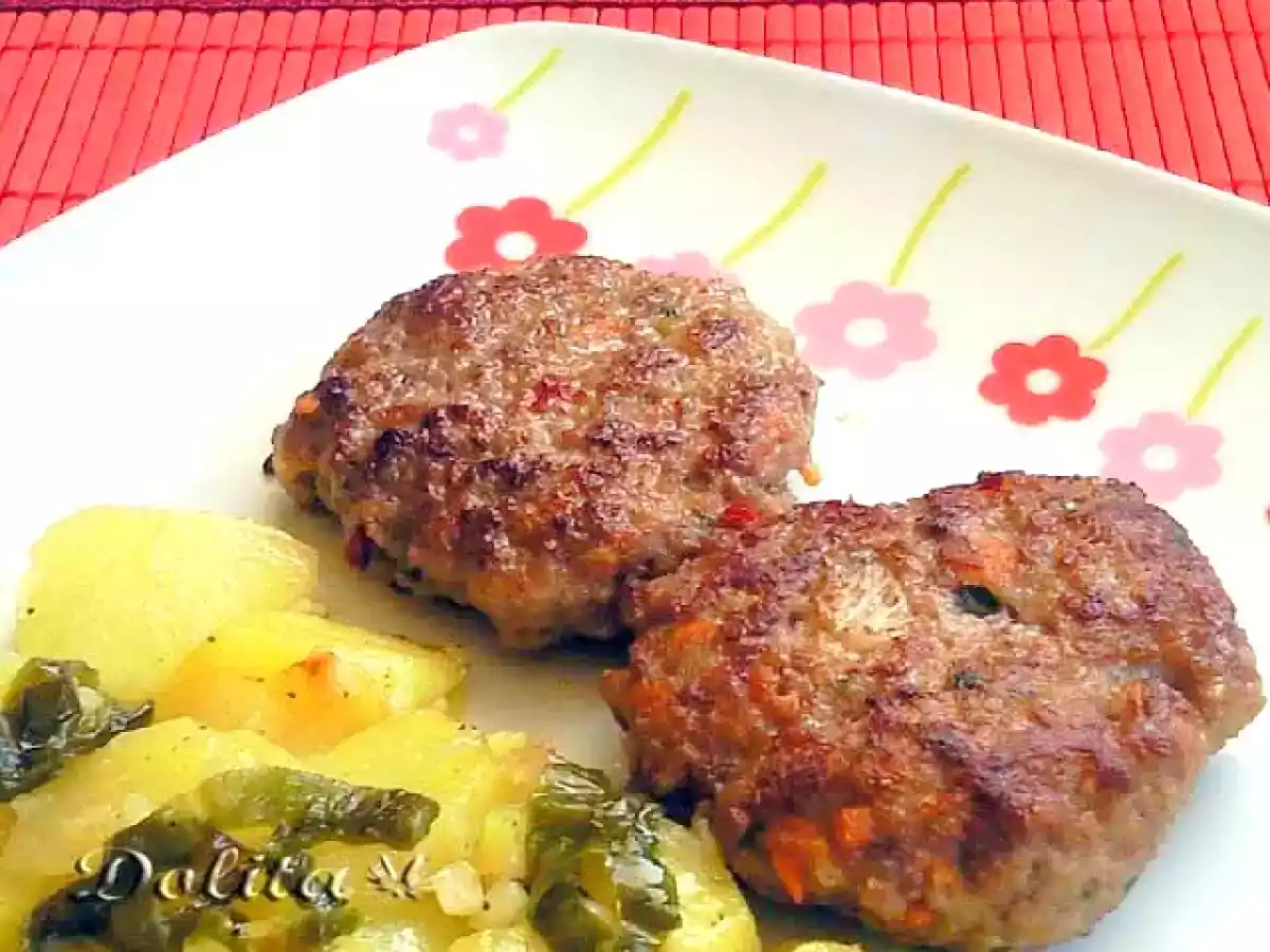 Bitoques de ternera con verduras - foto 2