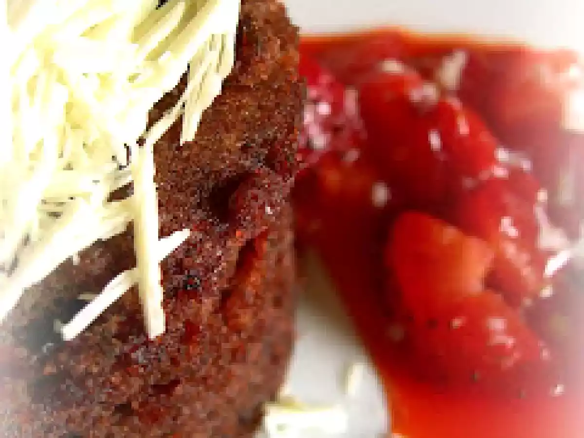 Bizcocho 1 minuto al microondas, con fresas caramelizadas en zumo de naranja y brandy - foto 2