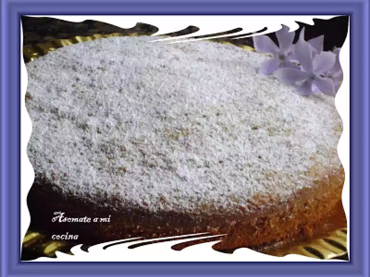 Bizcocho al aroma de violetas