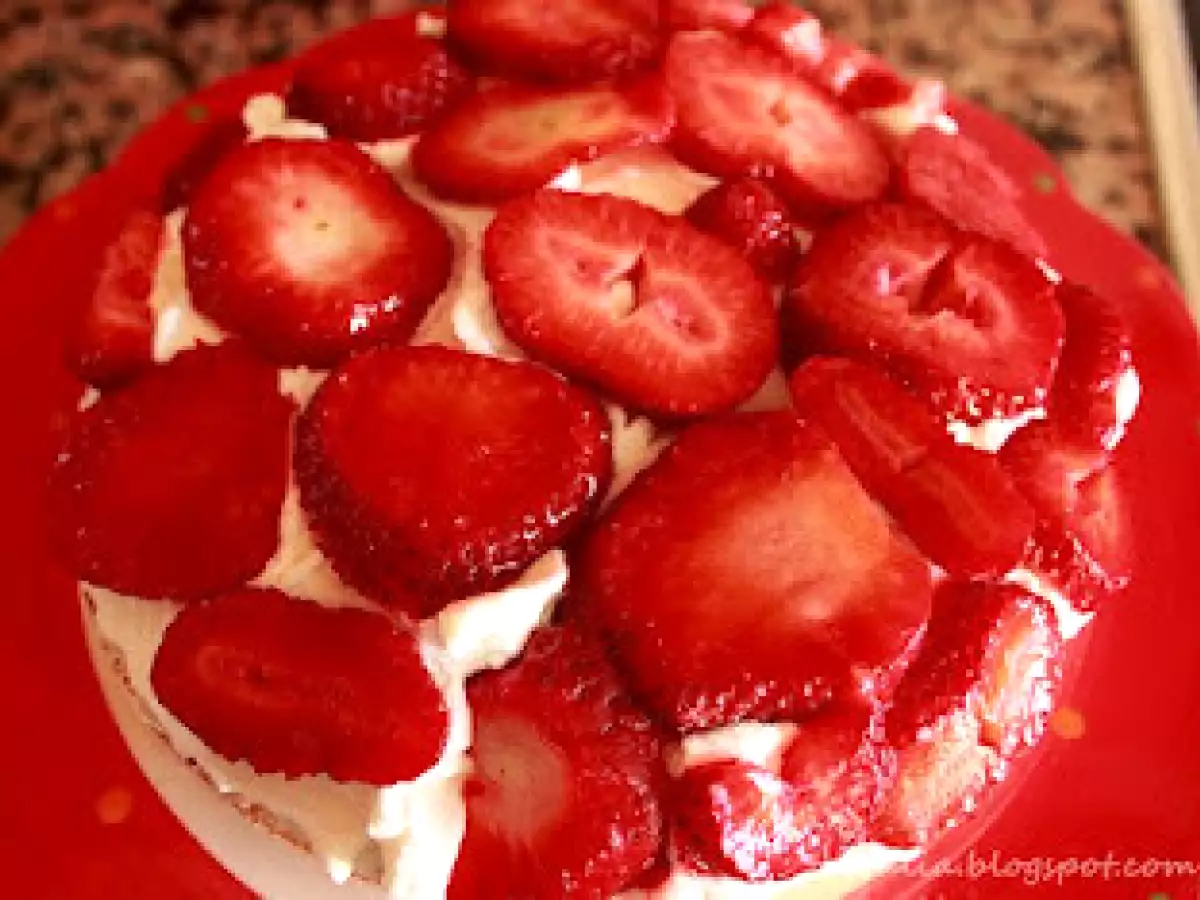 Bizcocho Batido Americano con fresas - foto 3