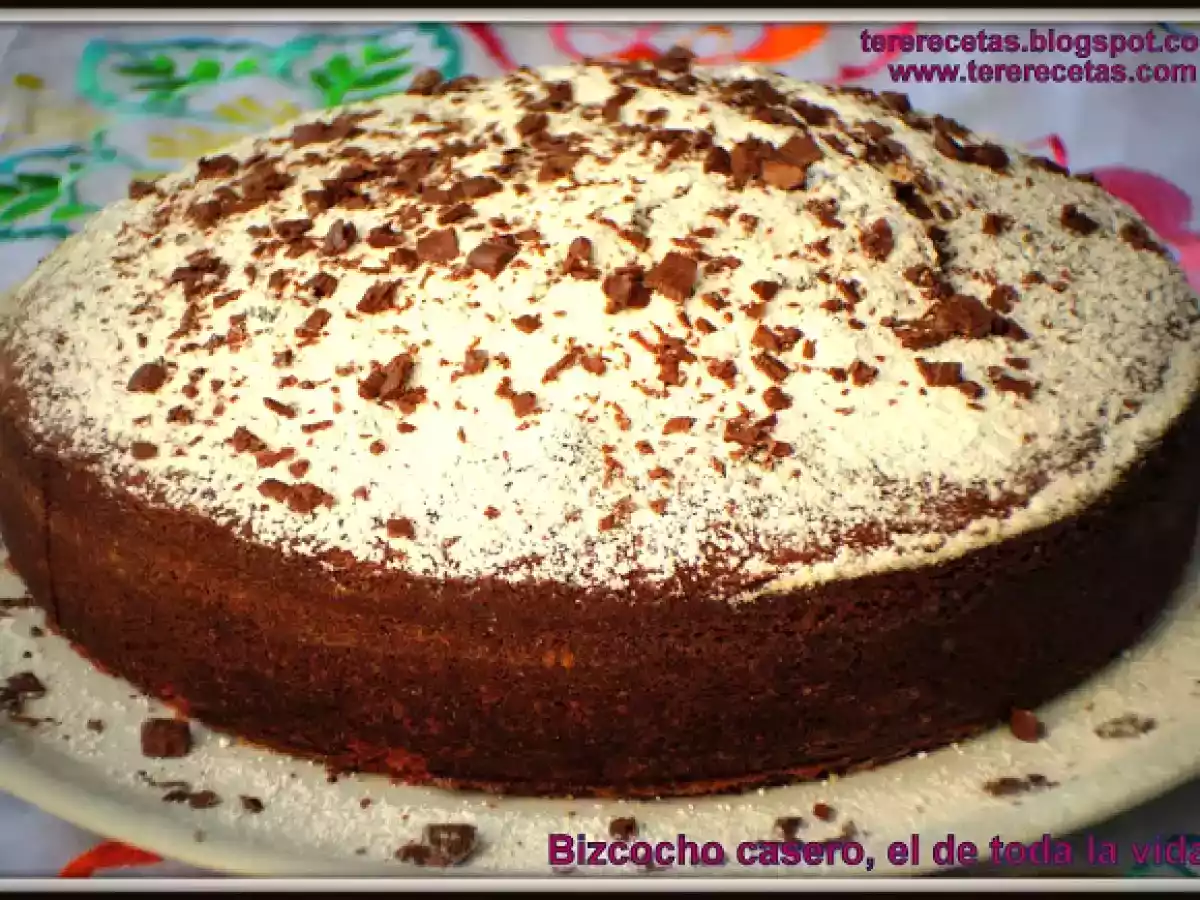 Bizcocho casero, el de toda la vida...