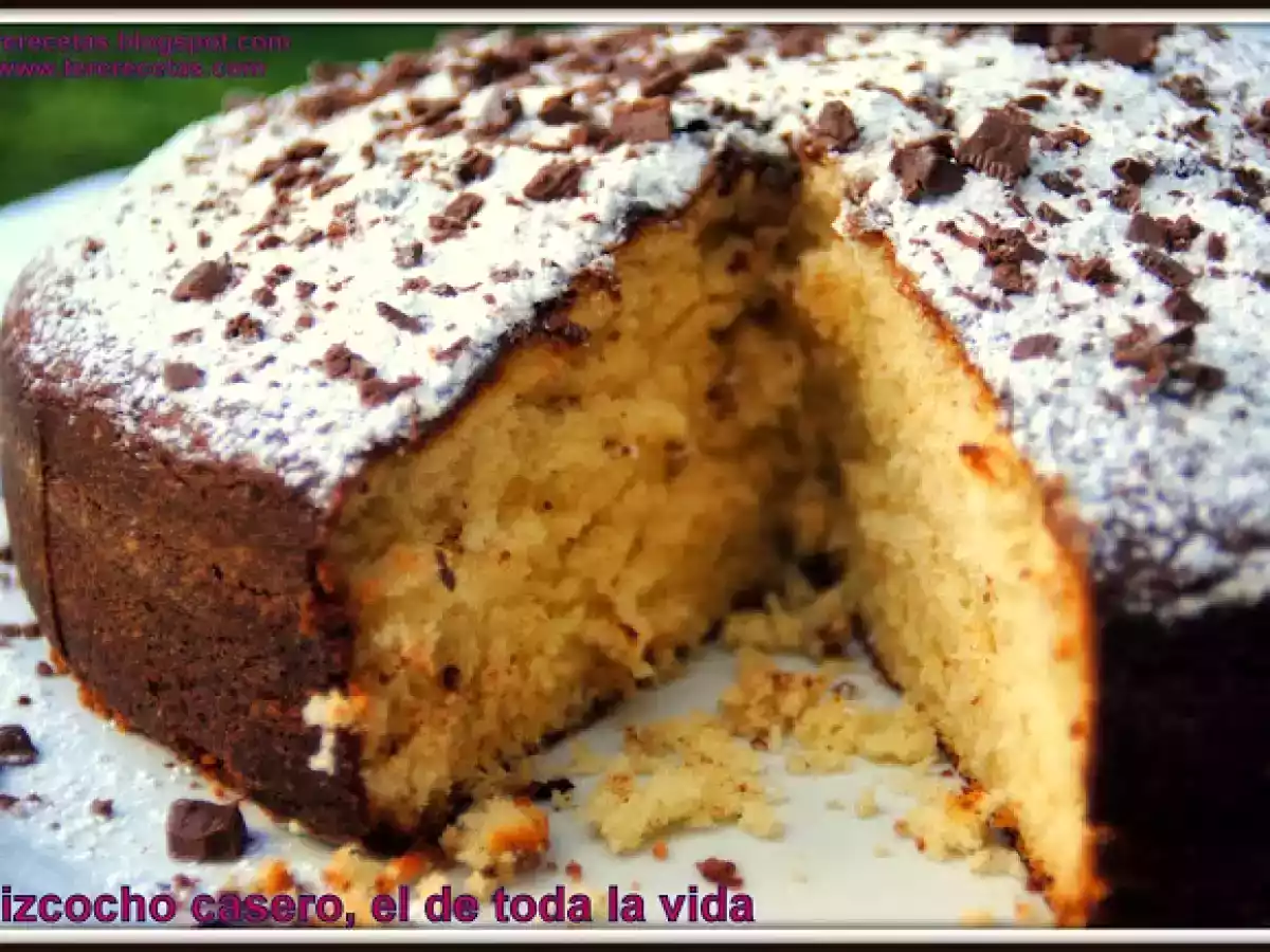 Bizcocho casero, el de toda la vida... - foto 3