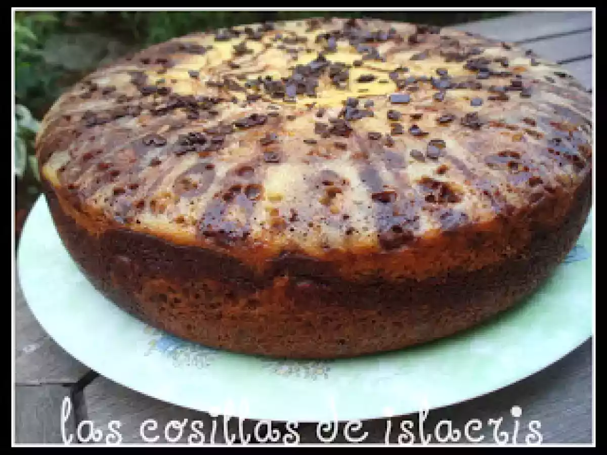 Bizcocho cebra de chocolate y naranja - foto 2