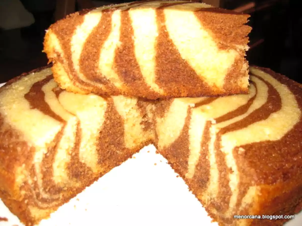 Bizcocho cebra de queso mascarpone - foto 2