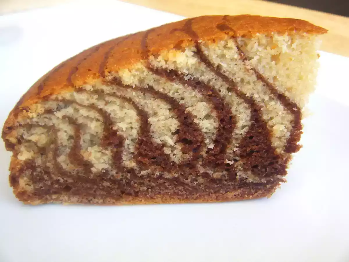 Bizcocho cebra (zebra cake)