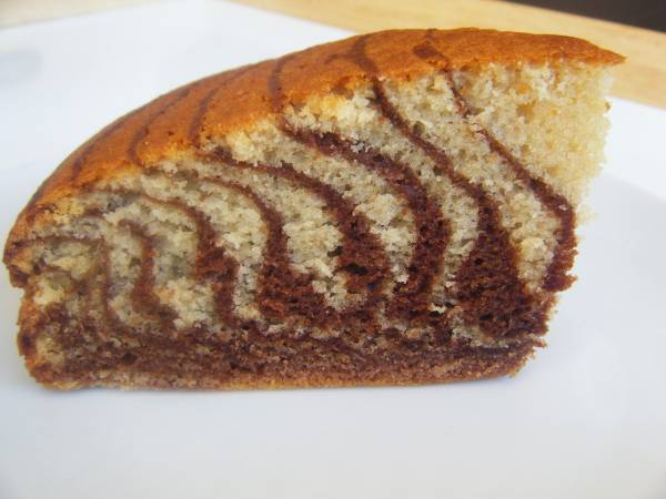 Bizcocho cebra (zebra cake)