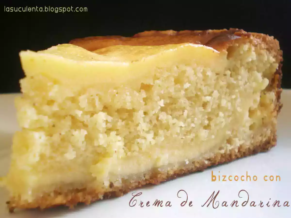 Bizcocho con Crema de Mandarinas