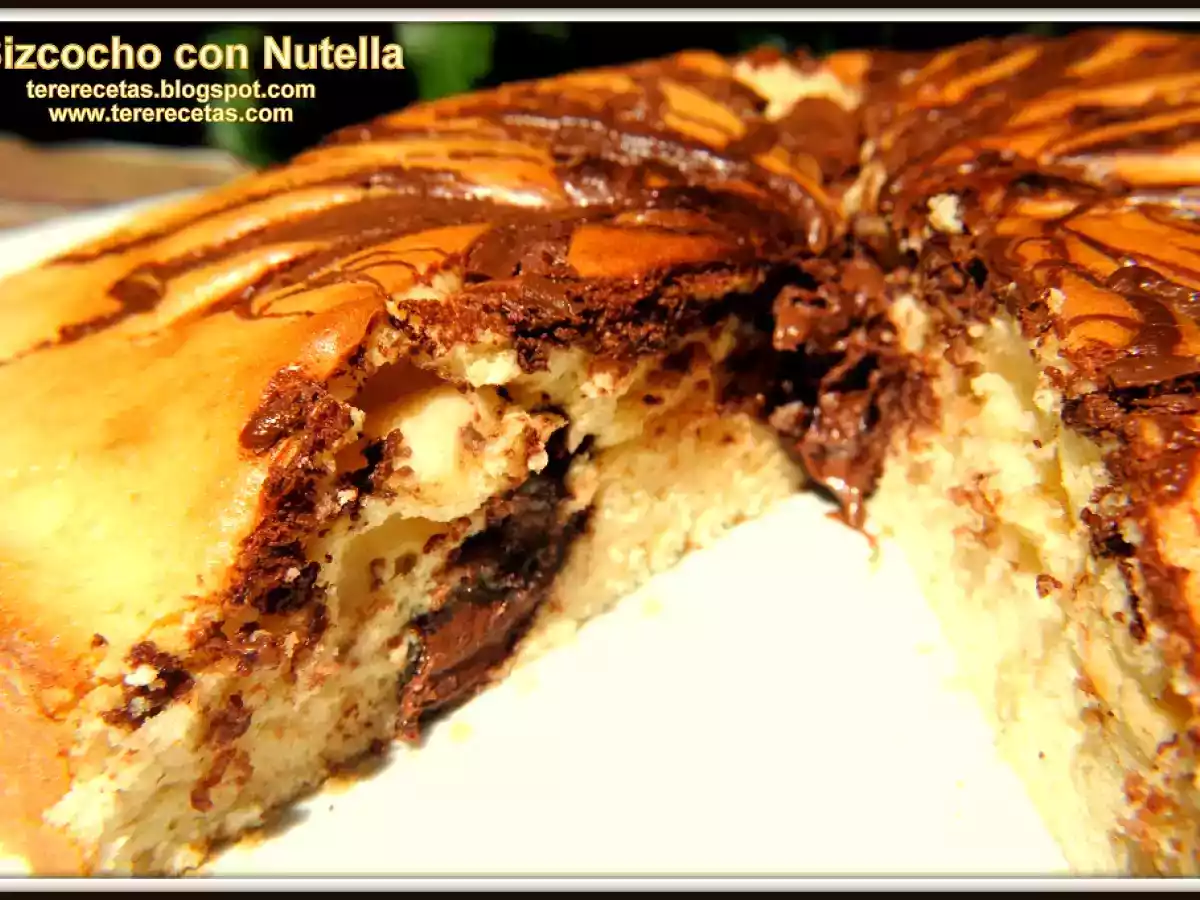 Bizcocho con Nutella.