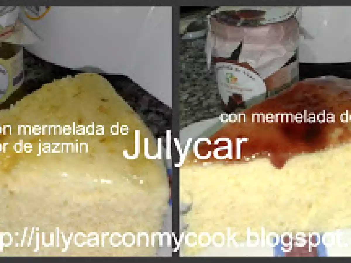 Bizcocho de almendras y nueces al microondas