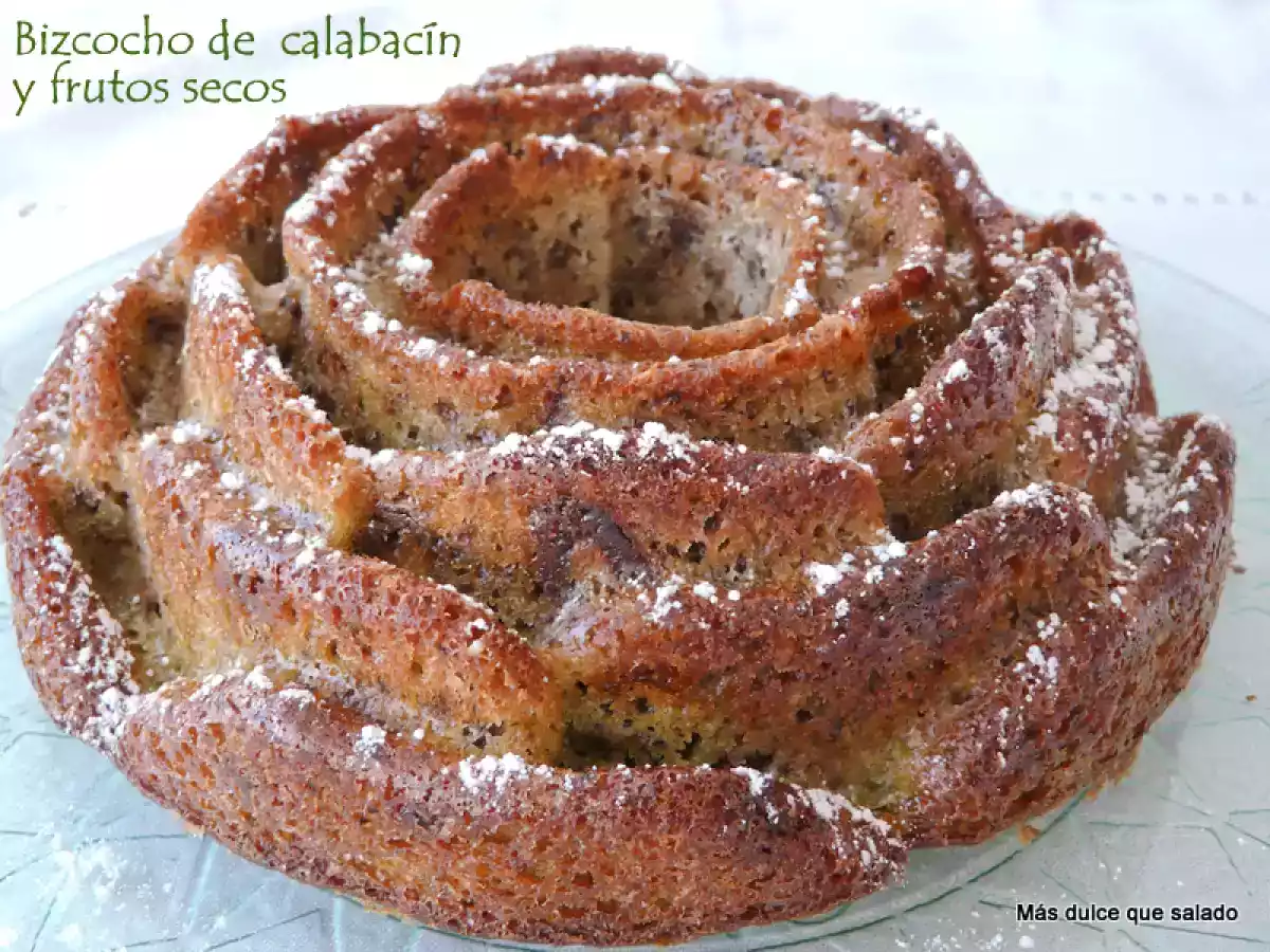 Bizcocho de Calabacín y Frutos Secos