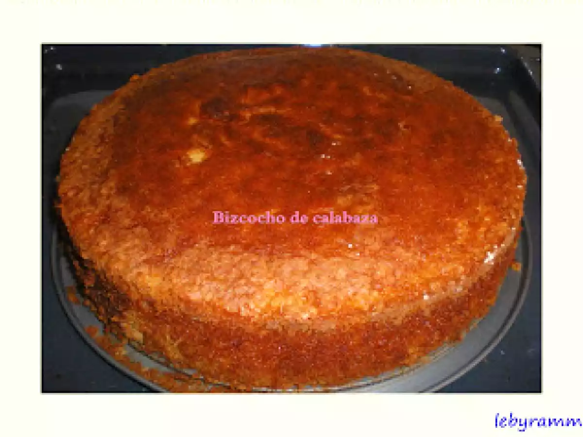 BIZCOCHO DE CALABAZA