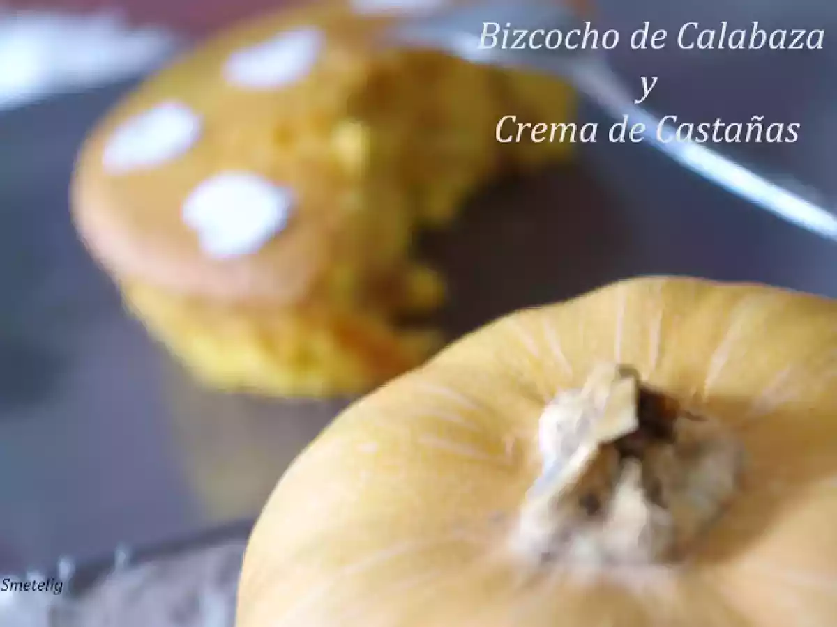 Bizcocho de Calabaza con Crema de Castañas - foto 4
