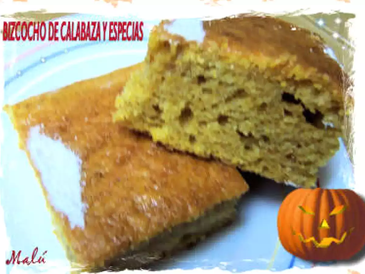 BIZCOCHO DE CALABAZA Y ESPECIAS