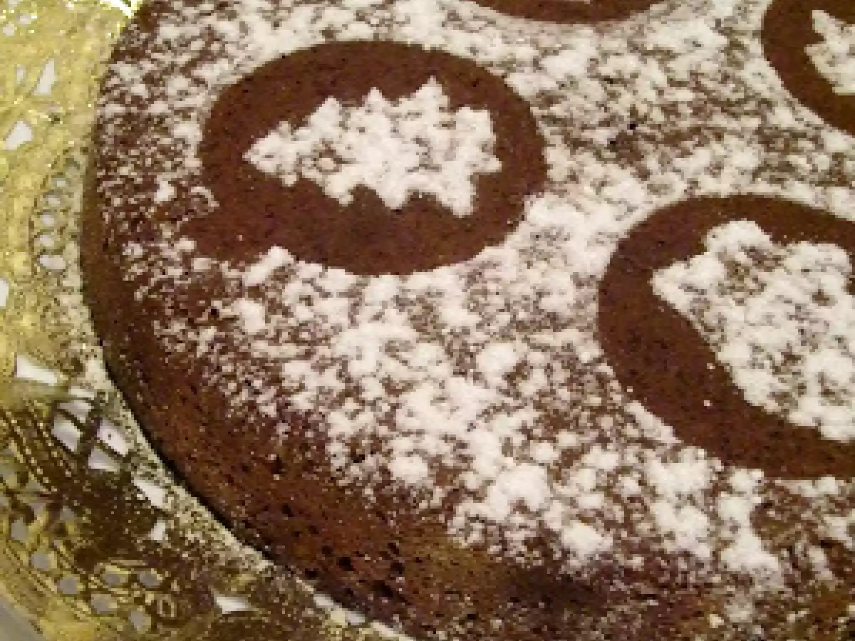 Bizcocho de chocolate navideño