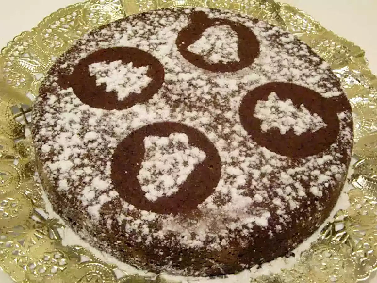 Bizcocho de chocolate navideño - foto 3