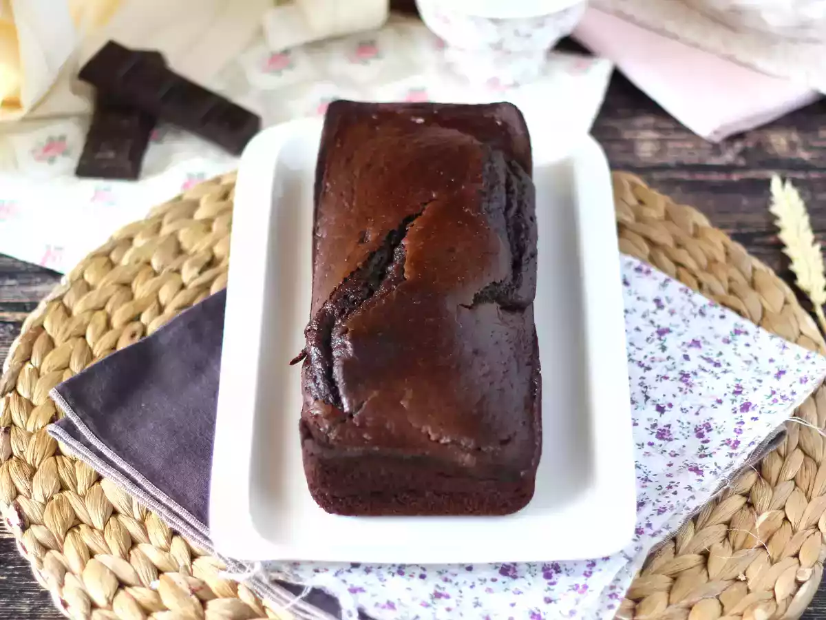 Bizcocho de chocolate sin huevos y sin mantequilla - foto 4