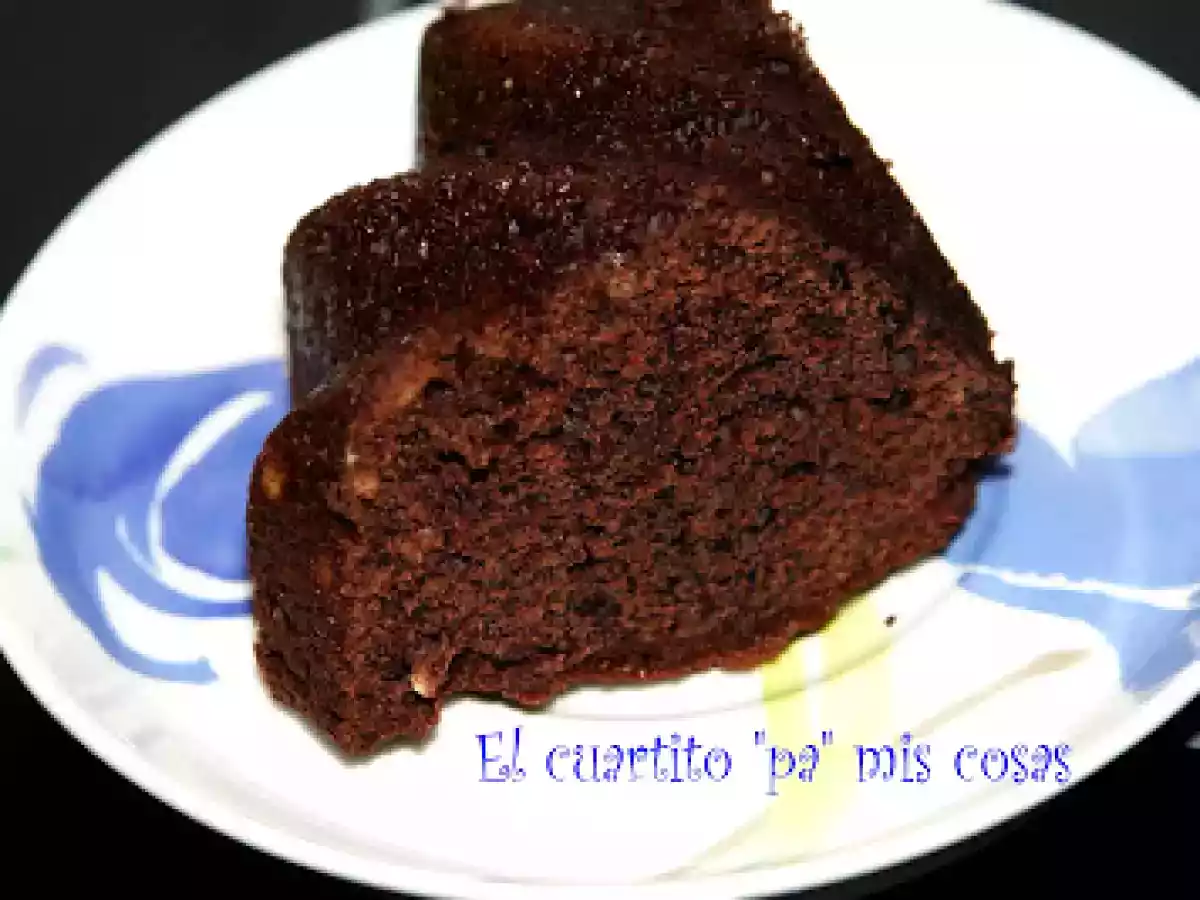 BIZCOCHO DE CHOCOLATE Y CALABACIN