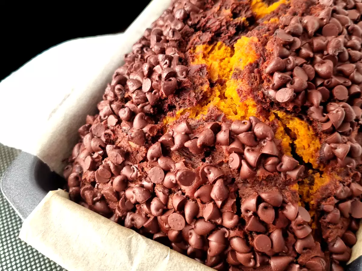 Bizcocho de chocolate y calabaza - foto 3