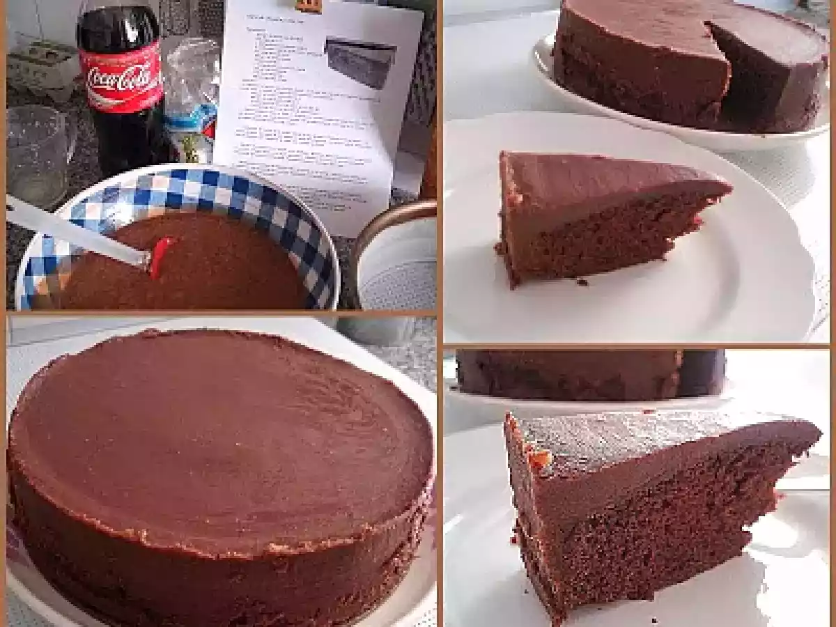 BIZCOCHO DE CHOCOLATE Y COCA COLA