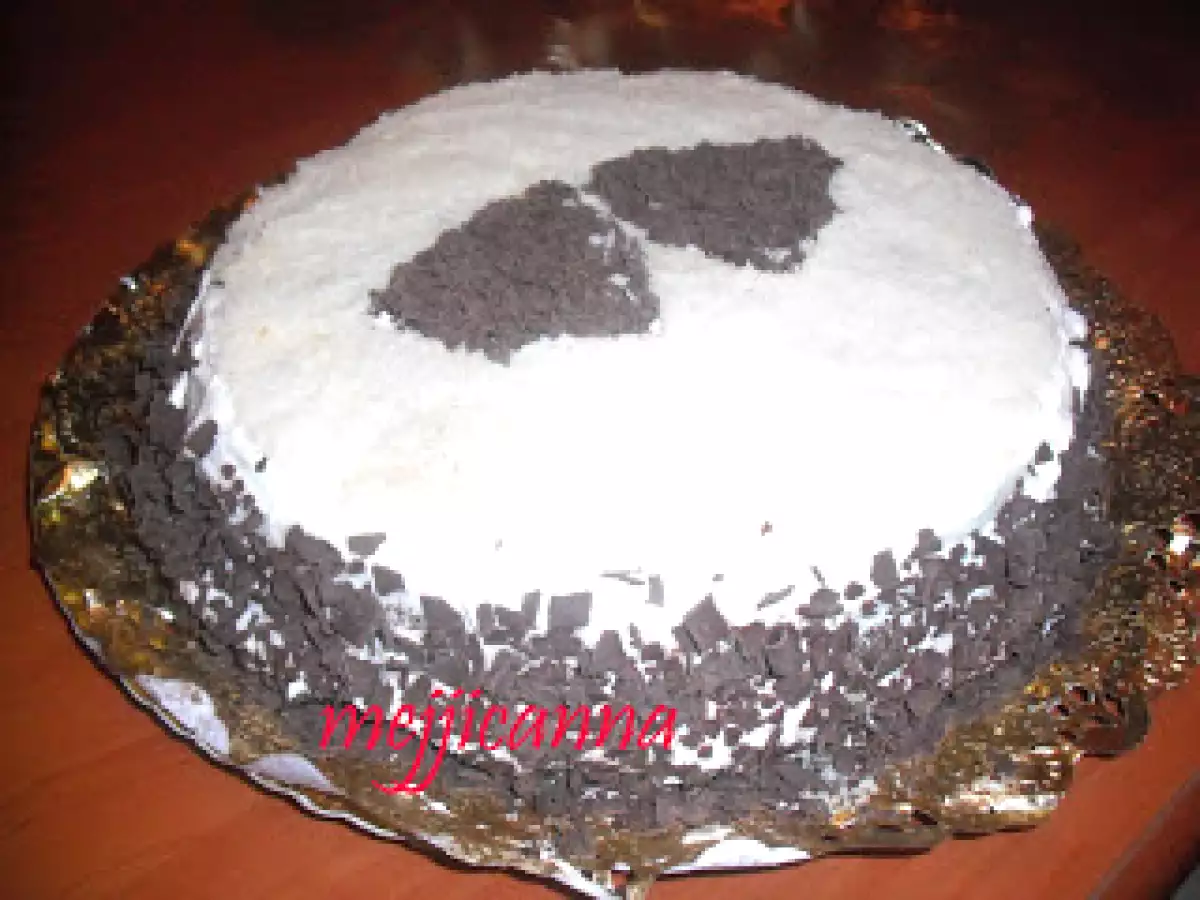 Bizcocho de chocolate y coco