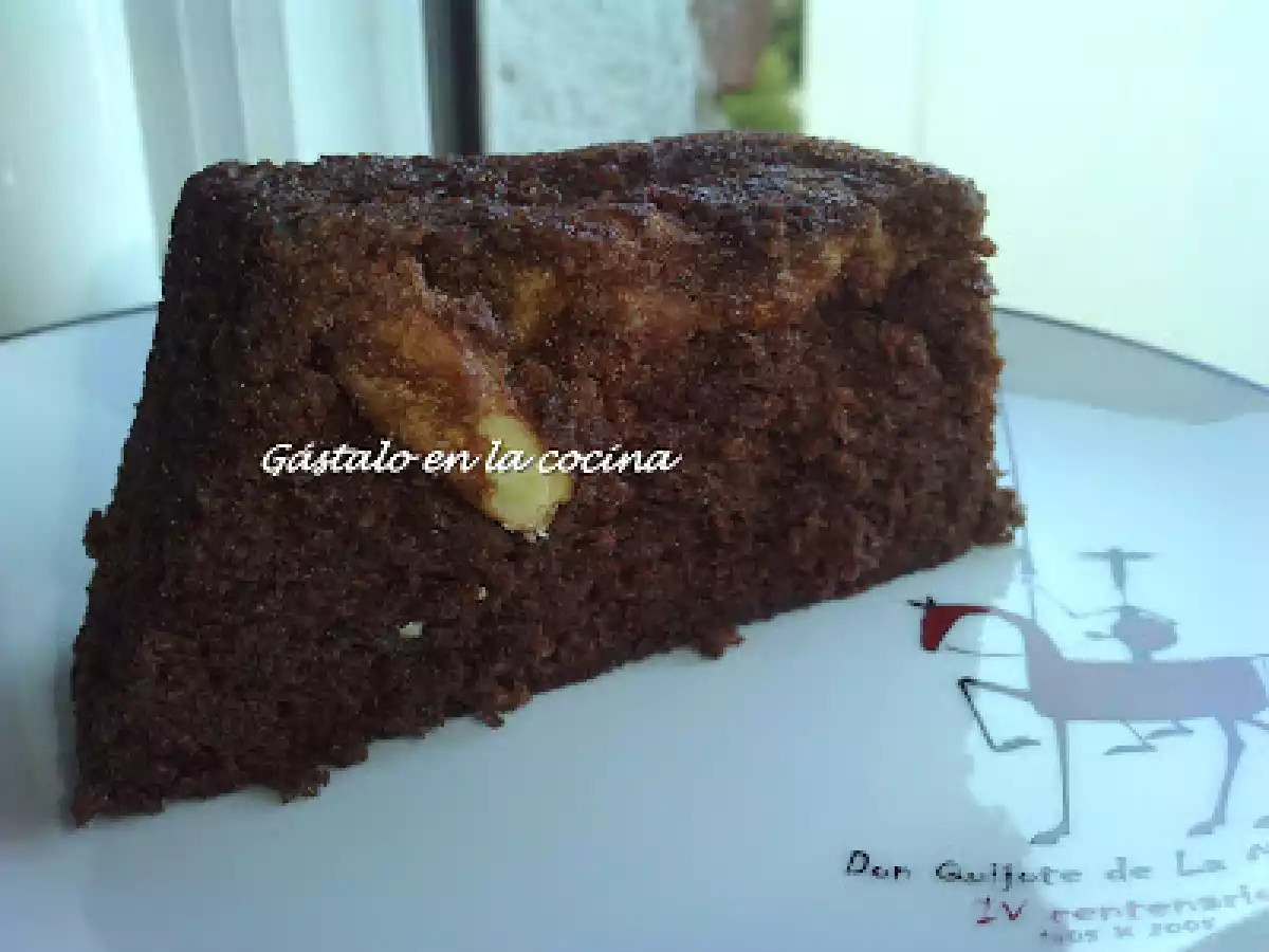 Bizcocho de chocolate y nueces al microondas - foto 3