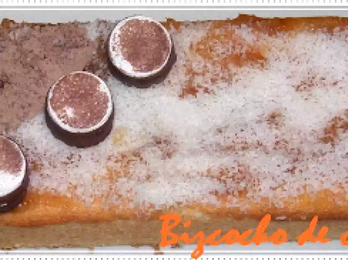 BIZCOCHO DE CLARAS CON COCO