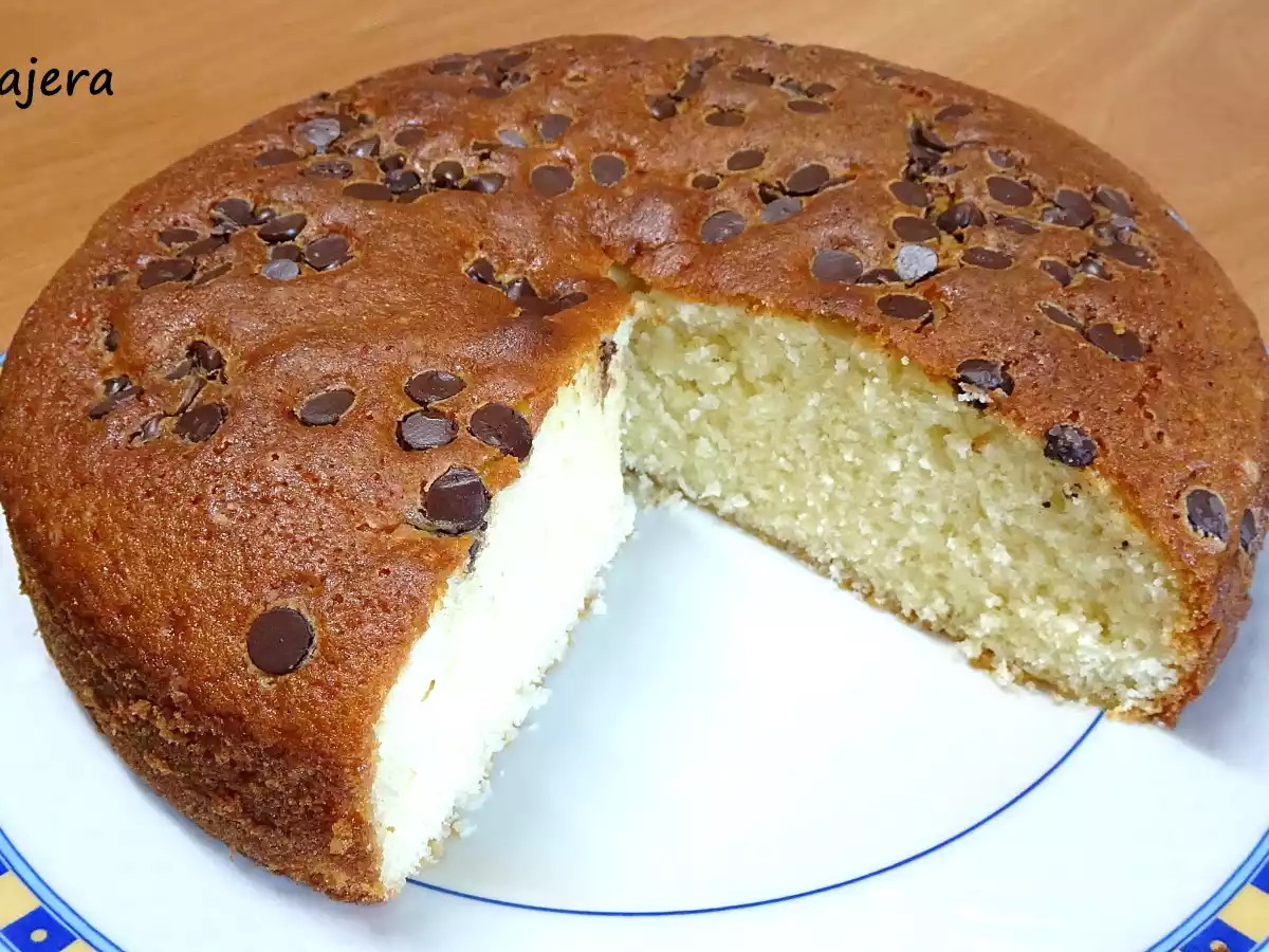 Bizcocho de coco y perlitas de chocolate - foto 2