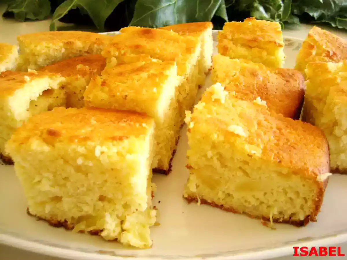 Bizcocho de coco y piña