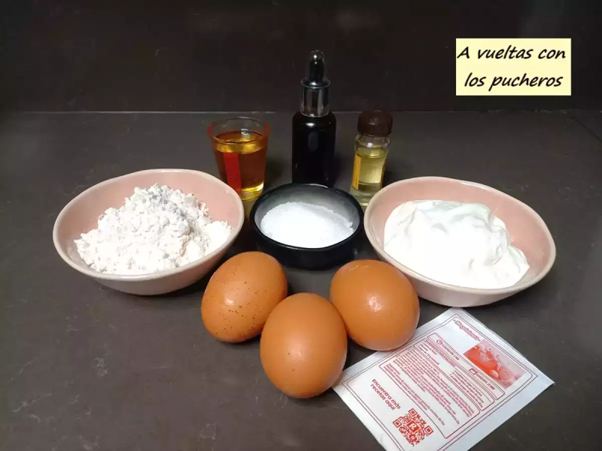 Bizcocho de créme fraîche sin azúcar y sin gluten - foto 2