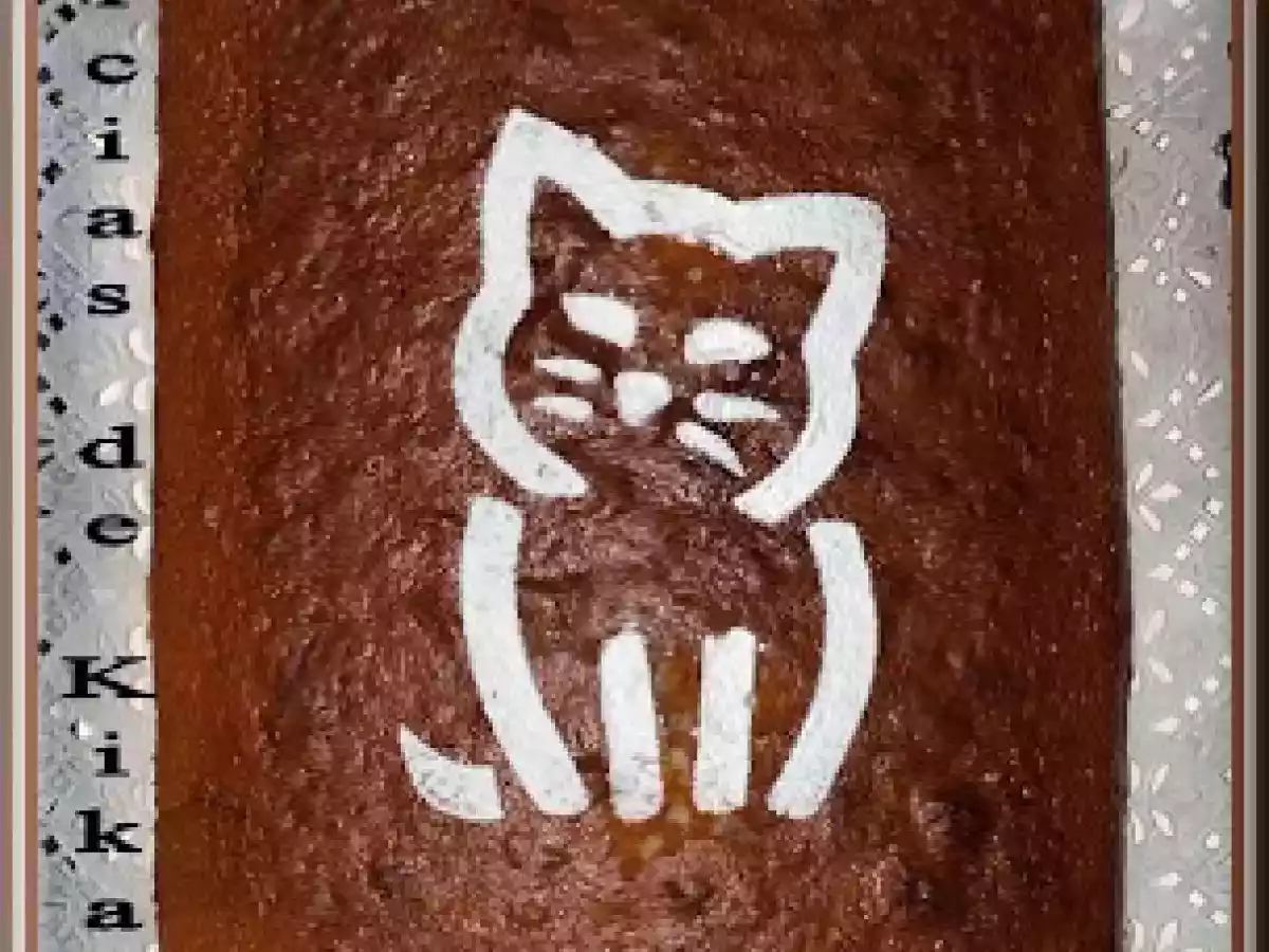 Bizcocho de dos colores