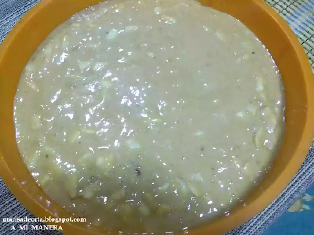 BIZCOCHO DE GALLETAS Y MANZANAS - foto 2