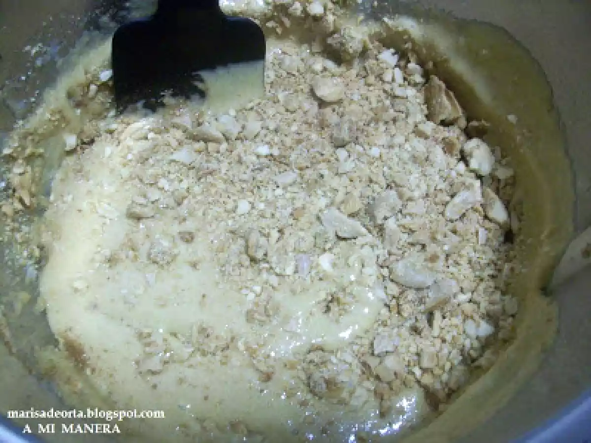 BIZCOCHO DE GALLETAS Y MANZANAS - foto 4