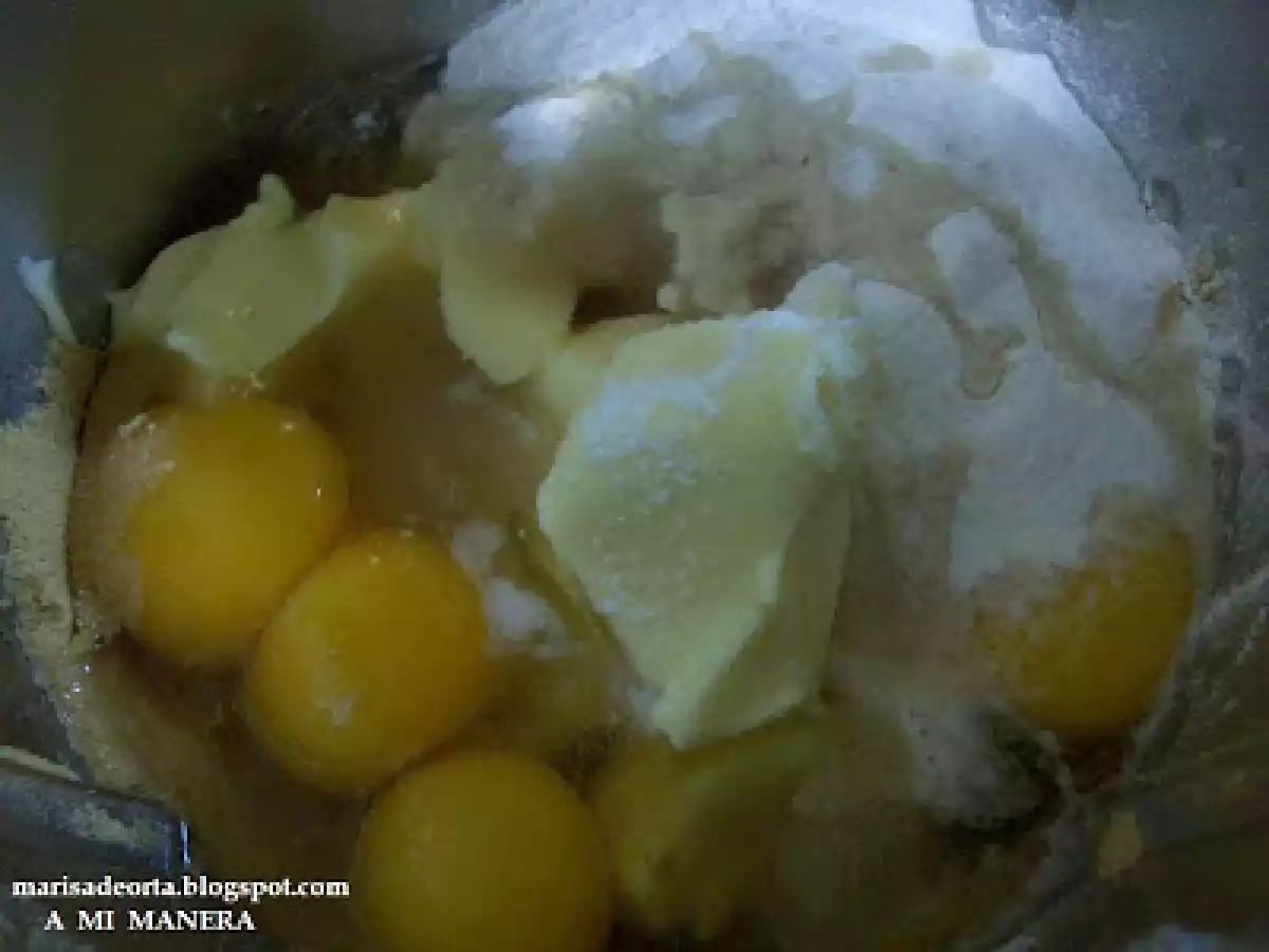 BIZCOCHO DE GALLETAS Y MANZANAS - foto 5