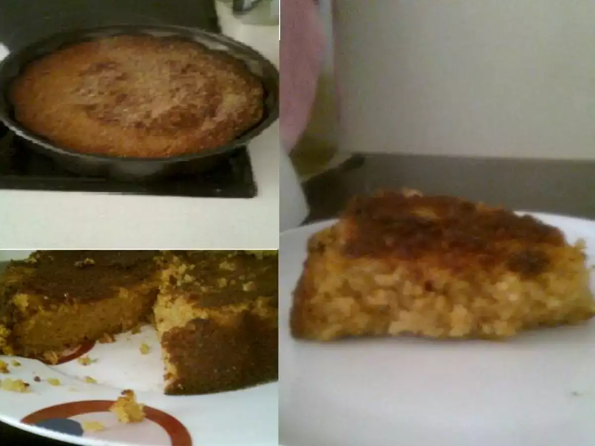 Bizcocho de galletas y mermelada de naranja