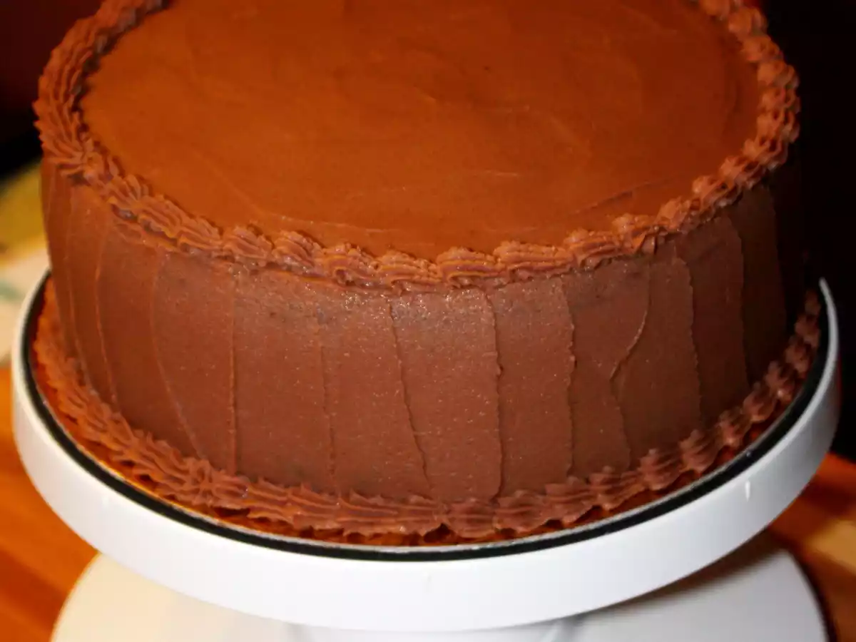 Bizcocho de limón con buttercream de cacao y moka