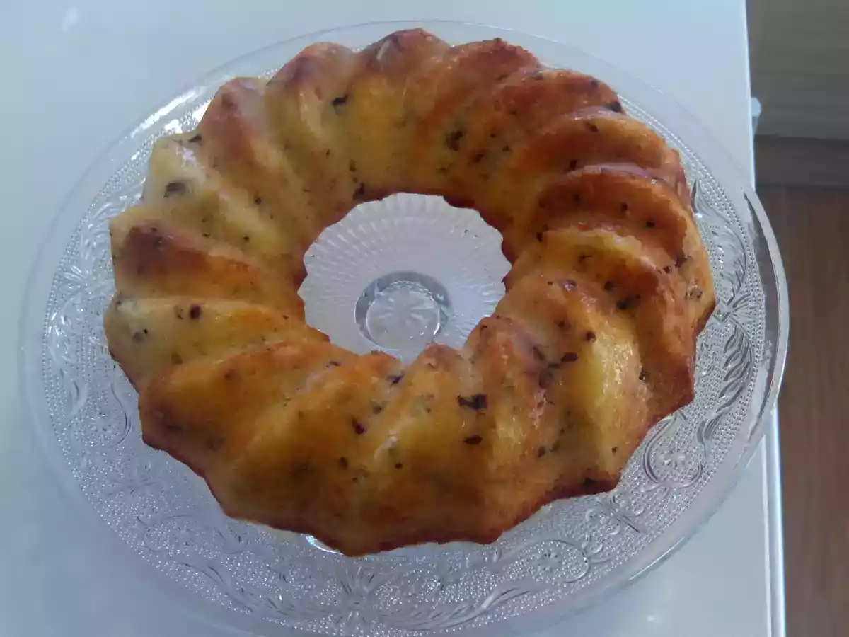 Bizcocho de limon con pepitas de chocolate