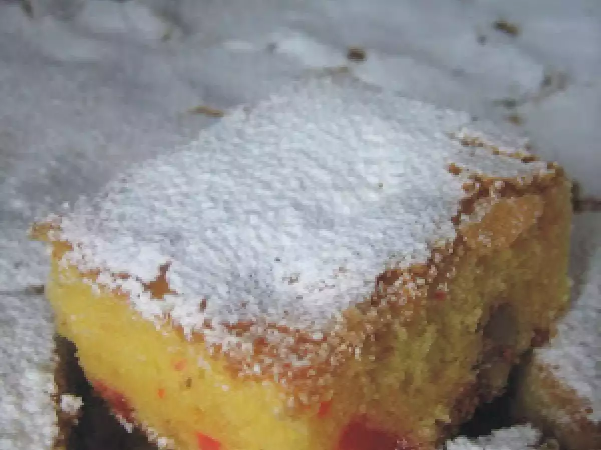 Bizcocho de maíz con tropezones