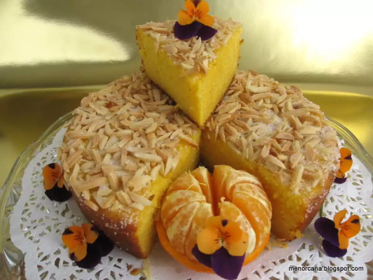 Bizcocho de mandarina y almendra