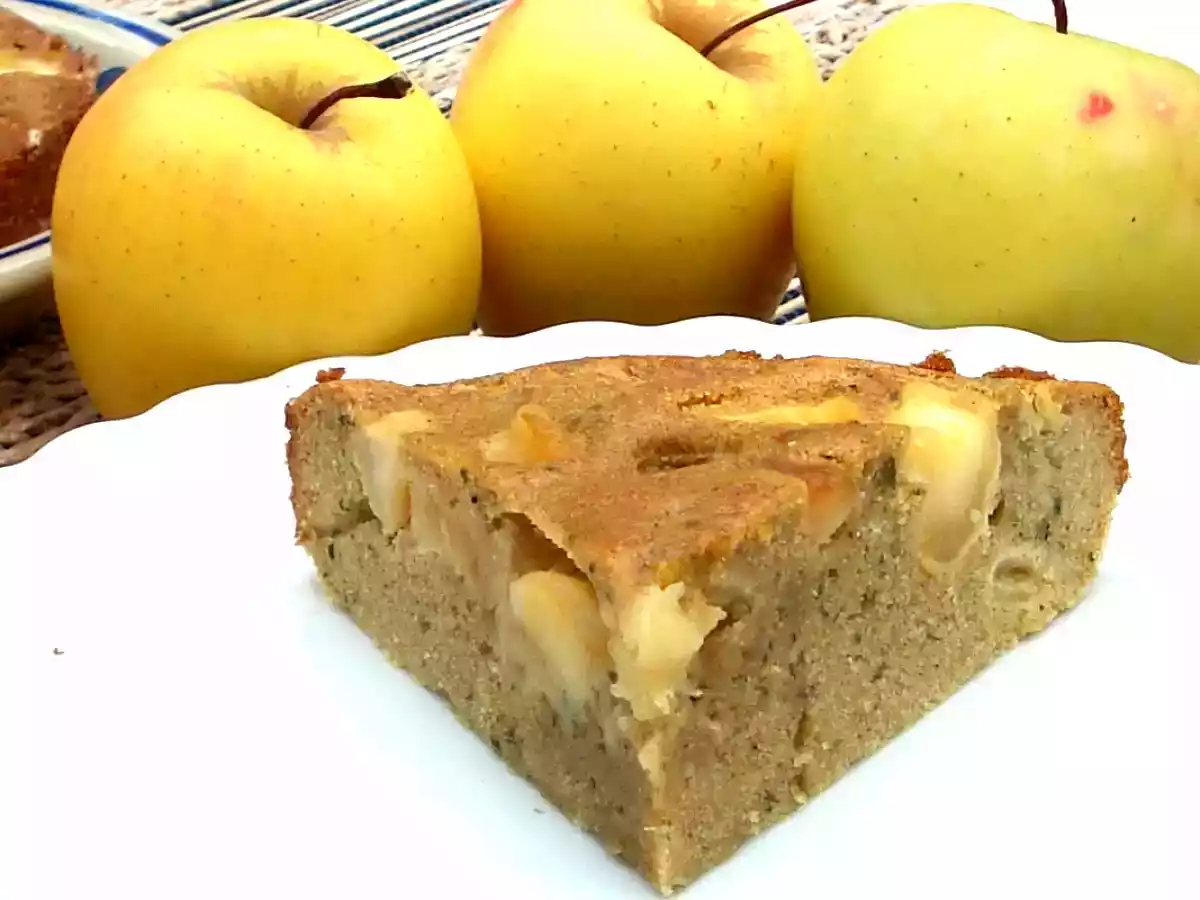 Bizcocho de manzana y miel con harina de sarraceno (sin lácteos)