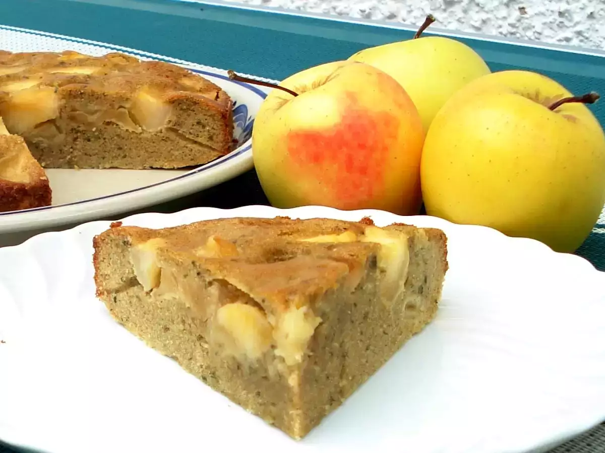 Bizcocho de manzana y miel con harina de sarraceno (sin lácteos) - foto 2