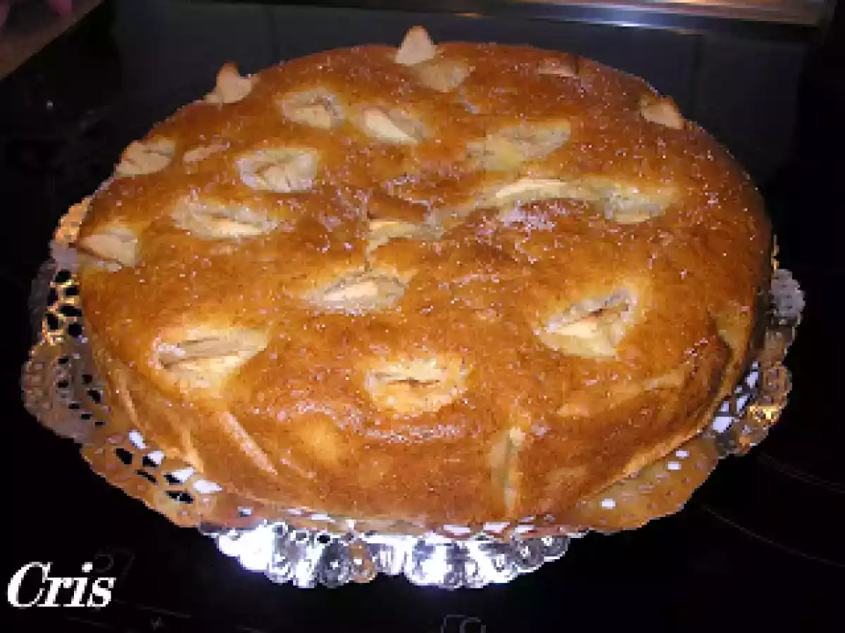 Bizcocho de manzana y queso.