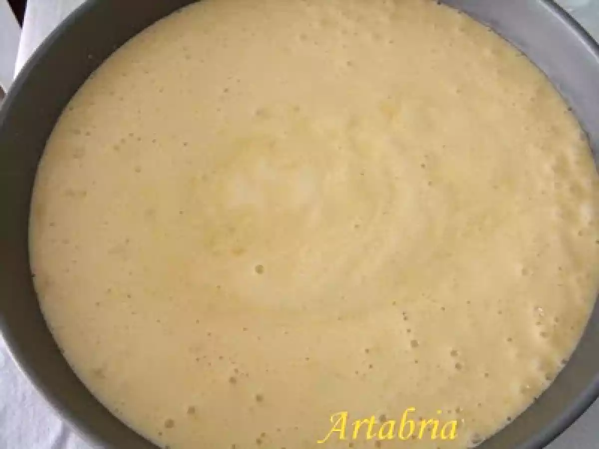 Bizcocho de mascarpone con plátano