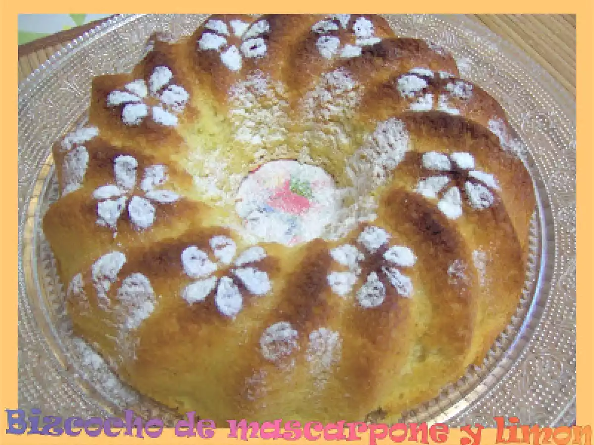 BIZCOCHO DE MASCARPONE Y LIMON - foto 2