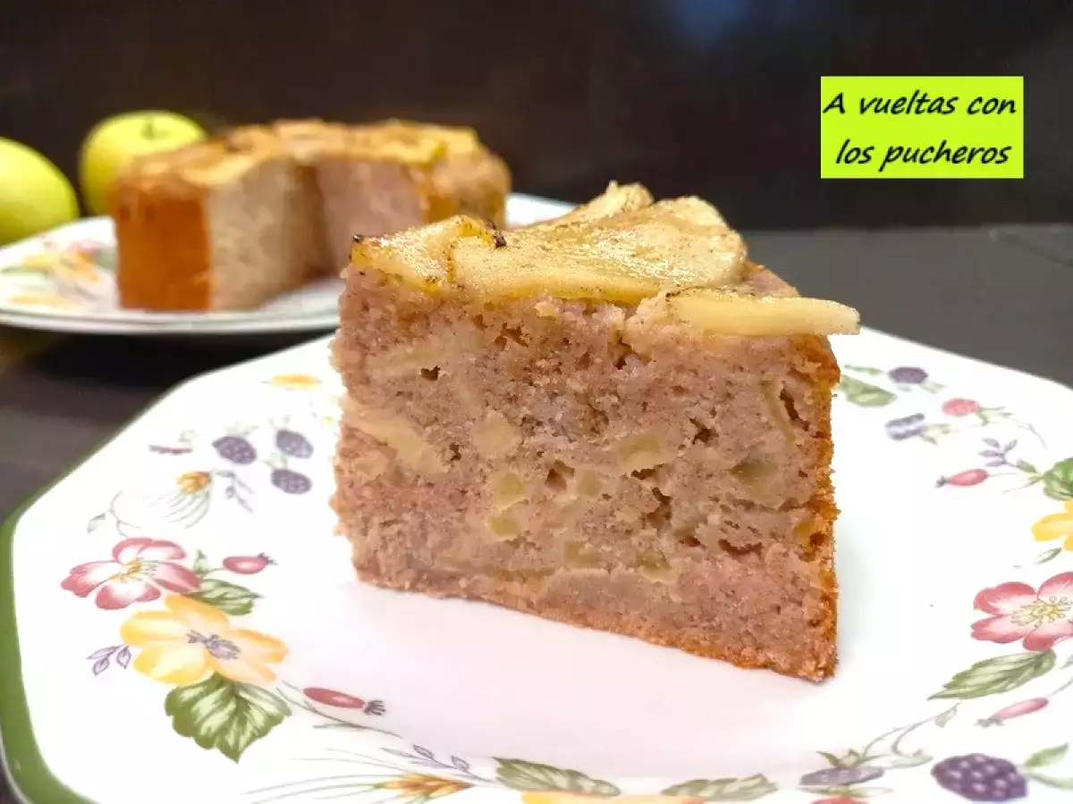 Bizcocho de mascarpone y manzana sin azúcar - foto 3